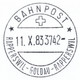 86O/25: Bahnpost  "* BAHNPOST */ RAPPERSWIL - GOLDAU - RAPPERSWIL" (BP0101) - Railway