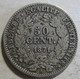 50 Centimes Cérès 1871 A Paris, En Argent - 1870-1871 Governo Di Difesa Nazionale