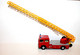 KOVAP TIN TOY - MERCEDES BENZ CAMION VEHICULE ECHELLE POMPIERS MINIATURE EN TOLE - VOITURE AUTOMOBILE (2811.20) - Camions, Bus Et Construction