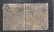 544 490 - GRAN BRETAGNA 1865 , 6 P. N. 29  (S.G. N. 19) Coppia Used. Fil CAPOVOLTA Fiori Araldici :  Watermark Inverted - Errors, Freaks & Oddities (EFOs