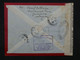 B I 10  MADAGASCAR  BELLE LETTRE CENSUREE RR 1943 PAR AVION TANANARIVE A  ST DENIS LA REUNION ++AFFRANCH. INTERESSANT++ - Airmail