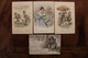 AK 1900's Lot De 4 CPA Enfants Femme Animaux Heureuse Année Illustrateur M M VIENNE Munk Litho - Vienne