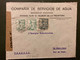 LETTRE Pour La FRANCE TP FRANCO 40c + 15c X2 OBL.6 JUL 40 SEVILLA MORON DE LA FRONTERA + BANDE CENSURE DE FORTUNE MADRID - Marcas De Censura Nacional