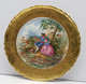 Delcampe - *BELLE ASSIETTE PORCELAINE LIMOGES THEODORE HAVILAND AILE OR D'aprés WATTEAU E - Limoges (FRA)