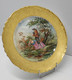 Delcampe - *BELLE ASSIETTE PORCELAINE LIMOGES THEODORE HAVILAND AILE OR D'aprés WATTEAU E - Limoges (FRA)