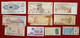 10  Billets  Divers Etranger     - Billet - Other & Unclassified