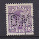 Denmark Perfin Perforé Lochung (O11) 'O.M.' Otto Madsen & H. F. C. Schacke, København Chr. X. Stamp (2 Scans) - Variedades Y Curiosidades