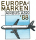 Enveloppe Thème Aviation.Airbus A320 First Day Cover N° 4048.Europa-Marken.Bonn 1.1988-erstausgabe.05 05 1988. - Schrijfbenodigdheden