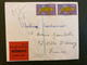 LETTRE EXPRES Pour La FRANCE TP 10 Paire OBL.31 V 76 Passée Par La POSTE PNEUMATIQUE OBL. HOROPLAN PARIS 66 +PARIS BRUNE - Cartas & Documentos