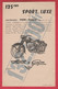 Moto Monet & Goyon  / Mâcon - Affichette " Sport Luxe " -Type : S6VG4 / 125 Cm3 - Prix : 132.500 Ancien Francs - Moto