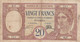 New Caledonia #37a 20 Francs Banque De L'Indochine Banknote - Nouméa (New Caledonia 1873-1985)