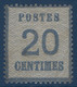 FRANCE Alsace Lorraine Occupation N°5* 20c Bleu Tres Frais Signé Calves - Nuevos