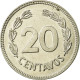 Monnaie, Équateur, 20 Centavos, 1981, TTB, Nickel Plated Steel, KM:77.2a - Ecuador
