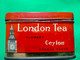 Delcampe - ! - ITALIA -SCATOLA DI LATTA ORIGINALE D'EPOCA LONDON TEA 25 GR - Supplies And Equipment