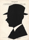 CPA Silhouette - Portrait D'un Homme Avec Un Col Blanc  - Souvenir De L'exposition Coloniale Paris 1931 - Par Paul - Silhouette - Scissor-type