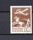 Denmark 1929 Old 1 Kr. Airmail-stamp (Michel 181) Unused/MLH (1 Brown Spott) - Poste Aérienne