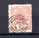 Denmark 1964 Old Coat Of Arms Stamp (Michel 13) Nice Used Frederikshavn (Nr.Cancel 19) - Poste Aérienne