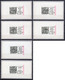 USA 2004 / 10x ORIGINAL APC ATM STAMPS / Scott # CVP56, A-c + CVP57, A-d + CVP58  LSA Distributeurs Automatenmarken CVP - Vignette [ATM]