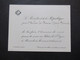 Frankreich 1920er Jahre 2x Originale Einladungskarte Von Gaston Doumergue Le President De La Republique Zur Soirée - Toegangskaarten