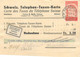 Carte Des Taxes Du Telephone Suisse 1924 Schweiz Telephon Taxen Karte Solothurn Switzerland Map - Telegraph