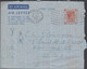 1952. HONG KONG. AIR LETTER Georg VI FORTY CENTS To USA From KOWLOON 24 JAN HONG KONG.  - JF427140 - Entiers Postaux