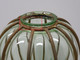 Delcampe - *JOLI VASE VERRE En CAGE VERRE VERT ET METAL ROUILLE COLLECTION Déco XXe  E - Vases