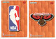 2 Cartes Pamini Club Basket Ball *  N;238 Atlanta Hawks  & 267 NBA* Fleer 1995/1996  USA - Baloncesto