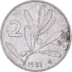 Monnaie, Italie, 2 Lire, 1953, Rome, TB, Aluminium, KM:94 - 2 Liras