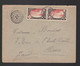 2  Timbres 25c Sur Enveloppe    Niamey   Territoire Du Niger Année 1927   Destination  Nîmes Gard - Cartas & Documentos