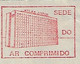 Hungary 1990 Cover Fragment Meter Stamp Slogan Atlas Copco Brasil Ltda, Compressed Air Headquarters From São Paulo - Covers & Documents
