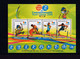 BADMINTON-HURDLES-WRESTLING-COMMONWEALTH GAMES-COLOR SHIFTED -RARE-MS- INDIA-2008-MNH-MSE-131 - Badminton