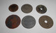 Lot De 6 Monnaies 3 Belges 1F 1942 5 Et 10 Centimes (1920 1927) + 1 Cent Juliana 1950 (NL) 50 Avos Macao Crayon Mangin - Collezioni