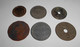 Lot De 6 Monnaies 3 Belges 1F 1942 5 Et 10 Centimes (1920 1927) + 1 Cent Juliana 1950 (NL) 50 Avos Macao Crayon Mangin - Verzamelingen