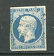 24458 FRANCE N°10° 25c. Bleu Louis-Napoléon Obl. P.C  1852  B/TB - 1852 Louis-Napoleon