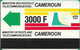 Cameroon - Intelcam - Autelca - Definitive Card, New Logo, WITH Notch, 3.000FCFA, Used - Cameroun