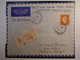 C1 FRANCE  BELLE LETTRE RECOM. RR  1946 1ER VOL PARIS DAKAR SENEGAL ++AEROPHILATELIE+AFFRANCH.  PLAISANT+ - 1927-1959 Lettres & Documents