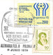 COUPE MONDE FOOTBALL ARGENTINA 1978 Timbre-Stamp-Stempel-STADE-STADIO-STADIUM-Match Allemagne-Pologne-PUB Siège DURETHAN - Fussball