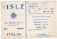 CB - MONOPOLI - BARI - I 1 S L Z  - ITALY - PUGLIA - CARTOLINA QSL FG SPEDITA NEL 1952 MONOPOLI-CESENA - CB