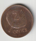 FIJI 2001: 2 Cents, KM 50a - Fidji