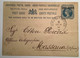 RARE INDIA SHIP MAIL TO ERITREA 1893 Queen Victoria Postal Stationery Card Cds SEA POST OFFICE>Massawa  (Italy Cover - 1882-1901 Keizerrijk