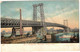 USA - Etats-Unis - New York - Williamsburg Bridge New York - Post Card For Udine (Italia) - 10 Juin 1907 - Bruggen En Tunnels