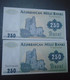 AZERBAIJAN, P 13a , 250 Manat , ND 1992 , UNC , 2 Consecutive Notes - Aserbaidschan