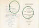 Spijskaart Van Het Feestmaal Aangeboden Bij Het Huwelijk Van Paula Vermeulen & Raphaël Corneillie (Brasschaat 27/8/1955) - Menú