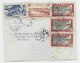 TOGO 45CX3+40C MIXTE GUINEE 30C LETTRE COVER DAHOMEY 1943 POUR COTONOU - Cartas & Documentos