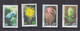 India 1977 Flowers Set Of 4 (Sc # 760-63) MNH As Per Scan - Andere & Zonder Classificatie