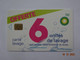 CARTE A PUCE CHIP CARD LAVAGE AUTO BP OFFERTE 6 UNITES - Car Wash