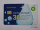 CARTE A PUCE CHIP CARD LAVAGE AUTO BP 36 UNITES - Colada De Coche