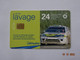 CARTE A PUCE CHIP CARD LAVAGE AUTO BP 24 UNITES AUTO AUTOMOBILE FORD RALLYE - Car Wash Cards