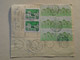 D191928   Hungary  - Parcel Delivery Note - Many Stamps  Püspökladány 1987 - Paketmarken