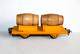 LR LOUIS ROUSSY - WAGON TONNEAU FOUDRE EN BOIS, A ESSIEUX, ECH:O MINIATURE TRAIN - MODELISME FERROVIAIRE (2811.39) - Güterwaggons